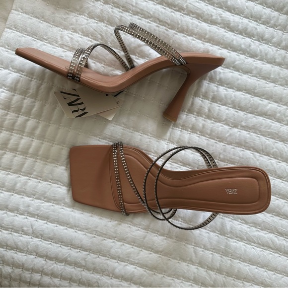 USED Zara heels size 38  7.5 US - Picture 5 of 6